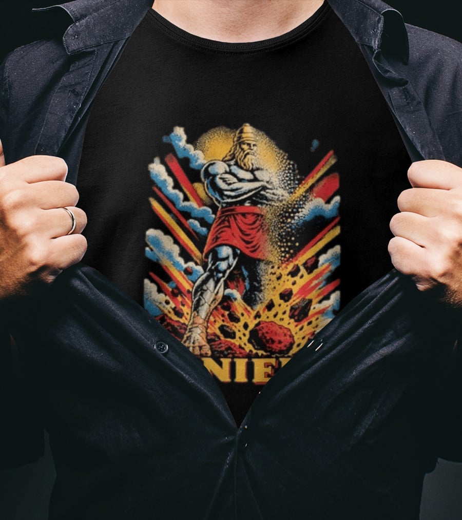 Daniel 2 Statue Nebuchadnezzar Dream Comic Explosion T-Shirt