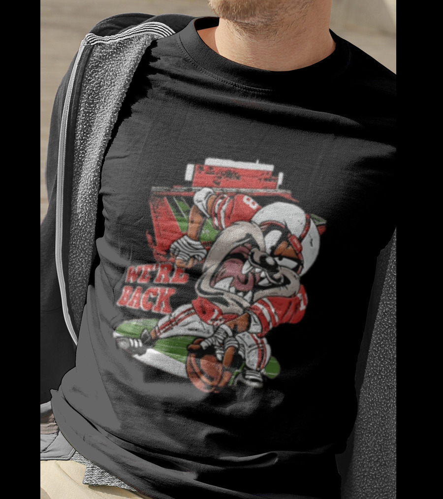 Nebraska Cornhuskers Tasmanian Devil We're Back Football Stadium T-Shirt