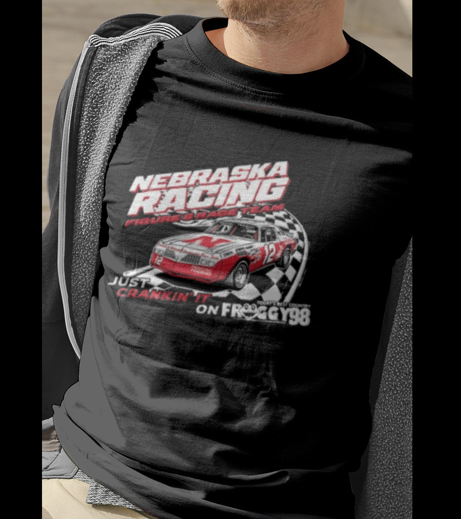Nebraska Racing Future Track Team Daniel Kaelin Conor Connealy Crankin It On Froggy 98 T-Shirt
