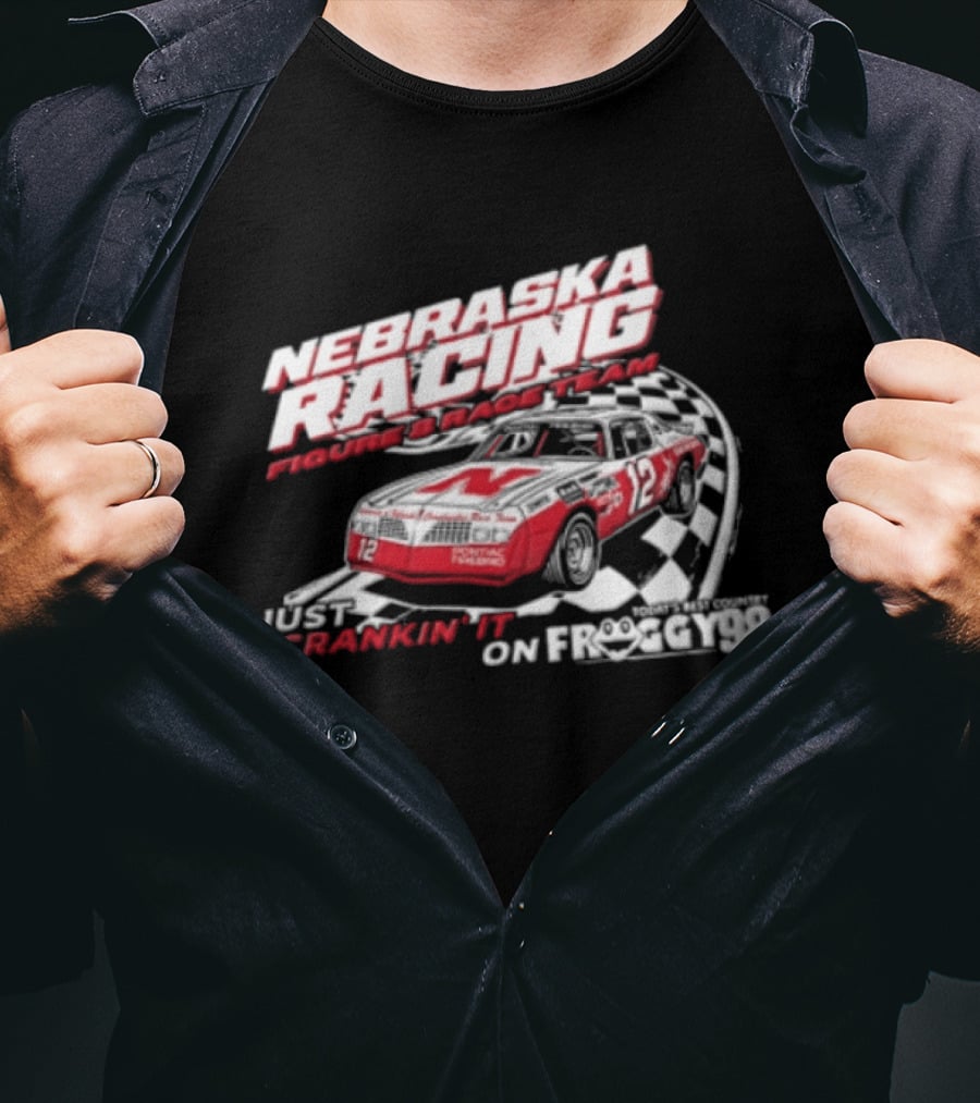 Nebraska Racing Future Track Team Daniel Kaelin Conor Connealy Crankin It On Froggy 98 T-Shirt
