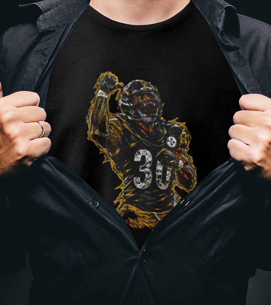 Feed The Beast Jaylen Warren 30 Pittsburgh Steelers Football T-Shirt