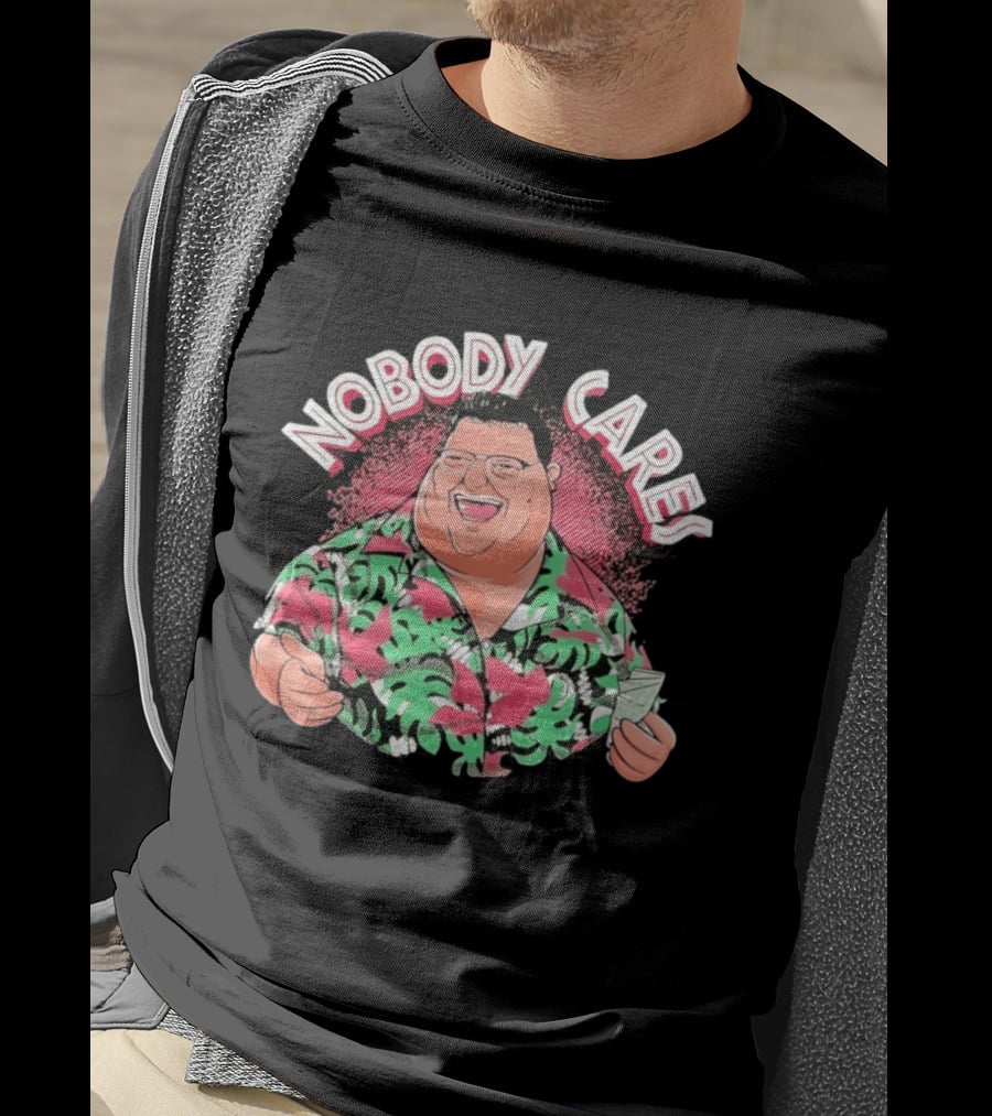 Seinfeld Newman Nobody Cares Wayne Knight Tropical Hawaiian T-Shirt