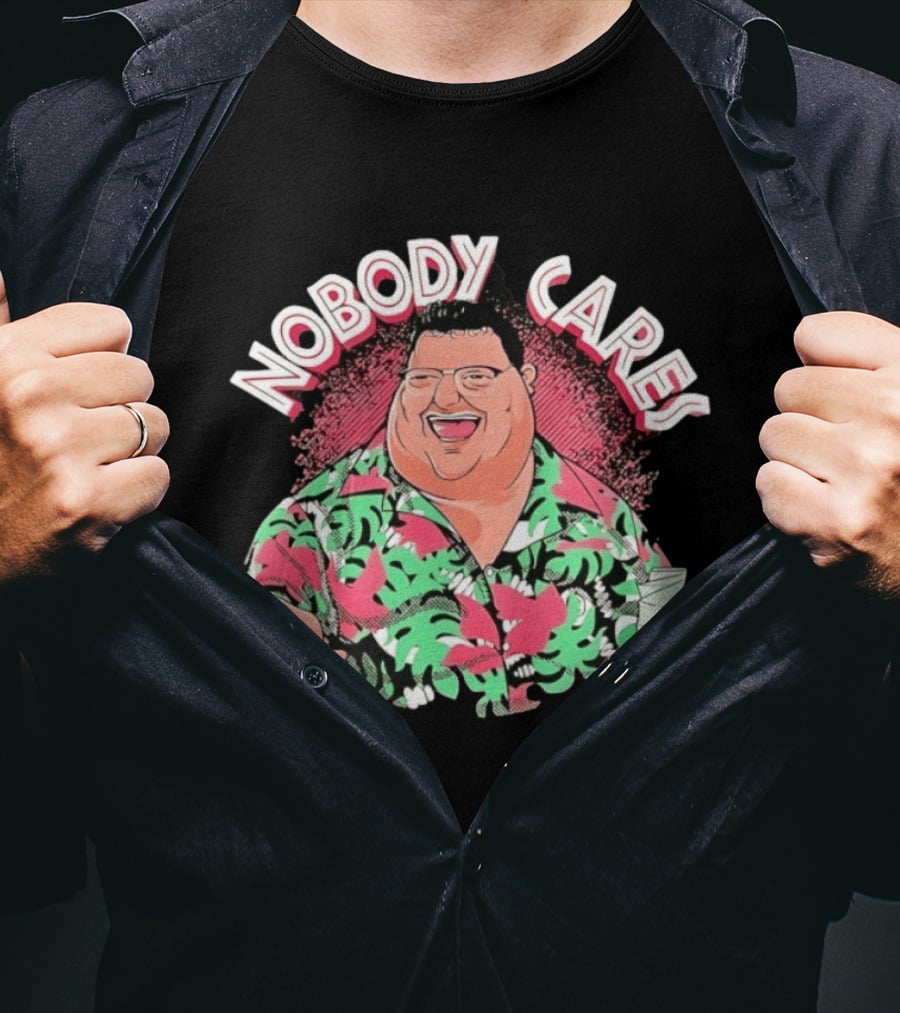 Seinfeld Newman Nobody Cares Wayne Knight Tropical Hawaiian T-Shirt