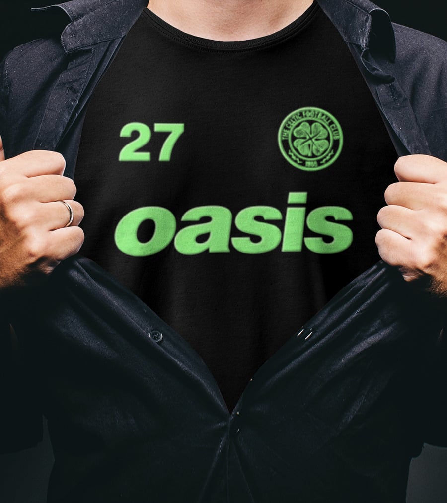 27 Glow In The Dark Celtic FC Oasis T-Shirt