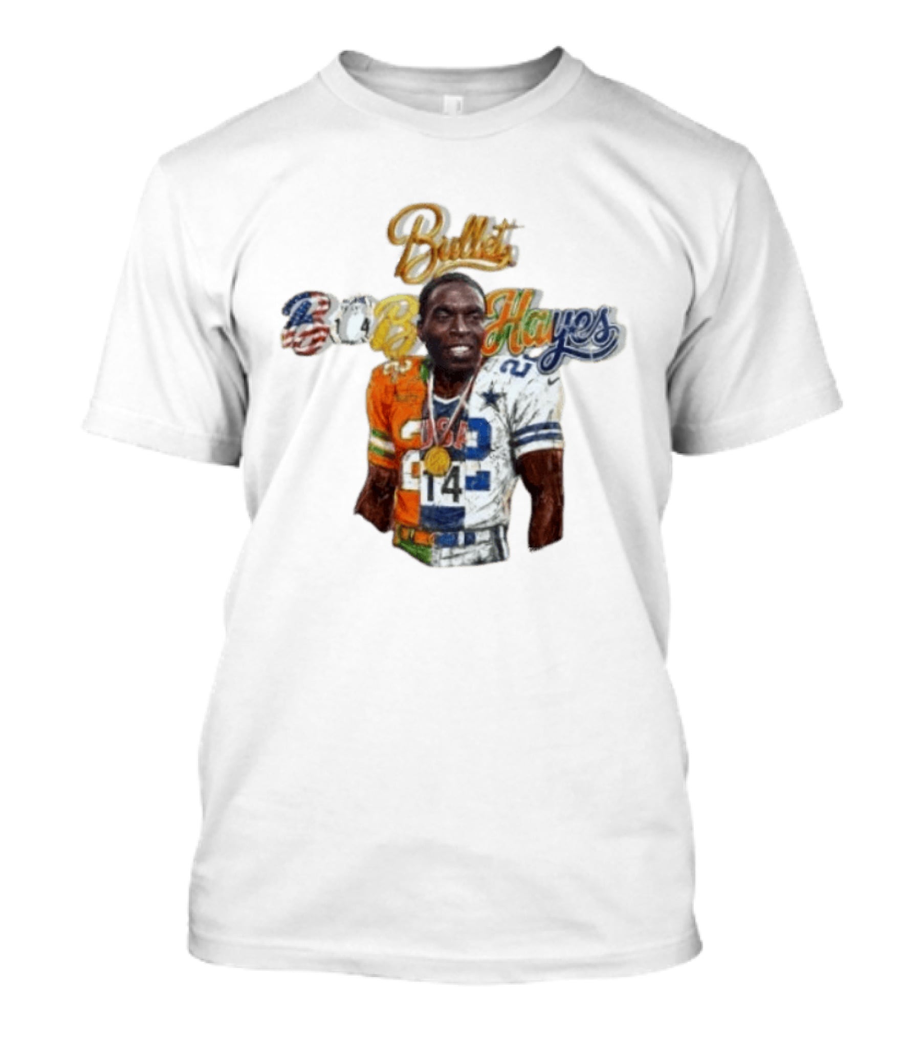 Bullet Bob Hayes Dallas Cowboys 22 Career Legacy T-Shirt