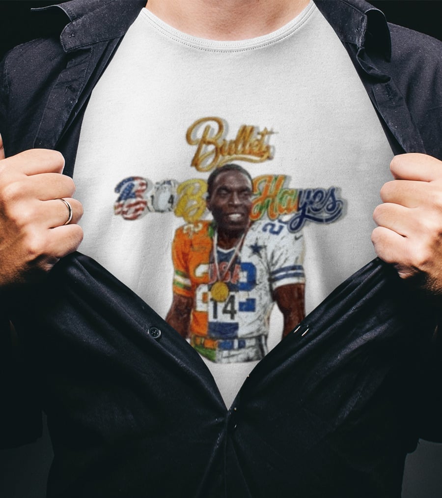 Bullet Bob Hayes Dallas Cowboys 22 Career Legacy T-Shirt