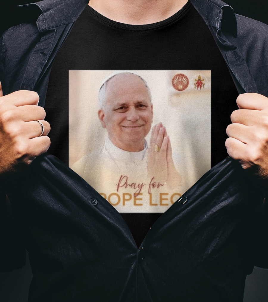 Pray For Pope Leo Clerical Blessing With Clergy T-Shirt