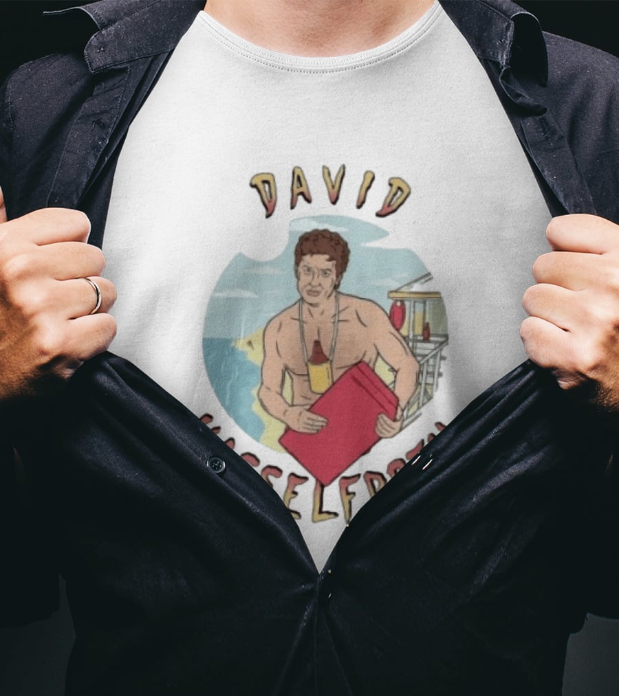 David Hasselfroth Lifeguard Bay Beach Rescue Scene T-Shirt
