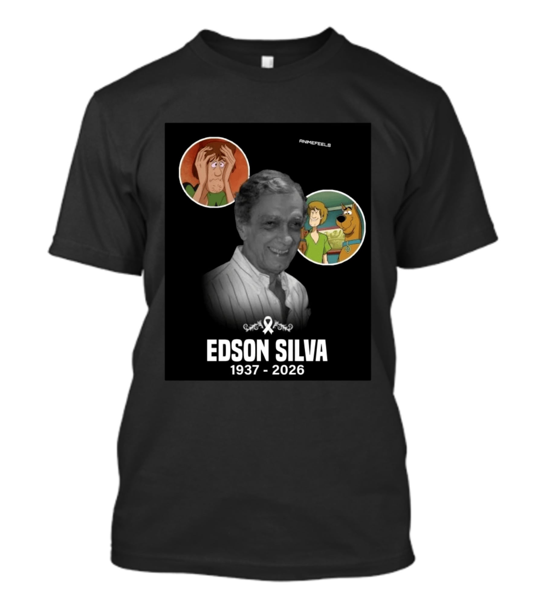 Edson Silva 1937 2026 Shaggy And Scooby Doo Tribute Animefeels T-Shirt