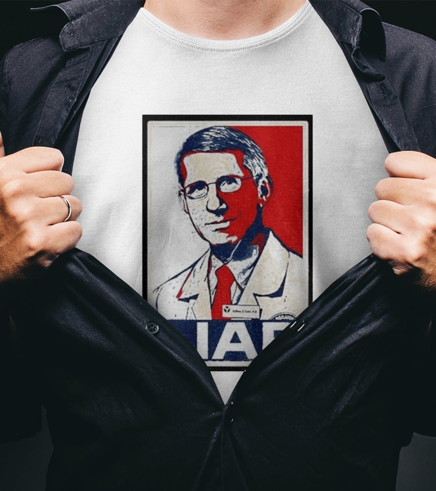 Dr Fauci Liar Political Parody Red White Blue T-Shirt