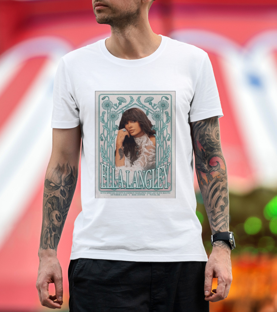 Ella Langley Live Tulsa OK October 9 2026 Bok Center Special Guests Kameron Marlowe Laci Kaye Booth T-Shirt