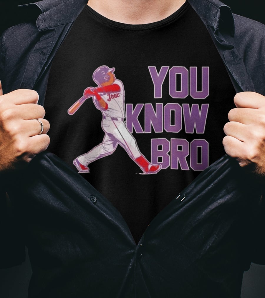 Jose Ramirez You Know Bro Cleveland Guardians Baseball Player T-Shirt