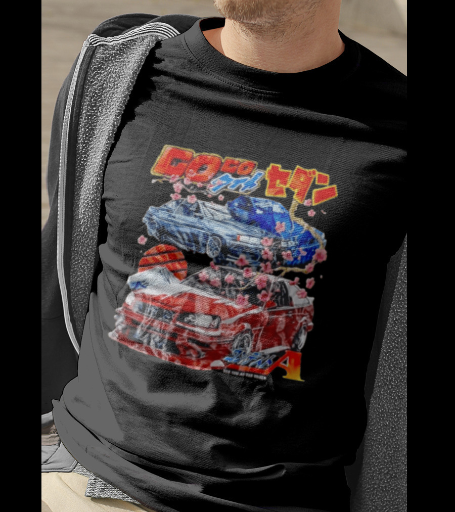 SEE YOU AT THE Track Modified Cars Cherry Blossoms Mountain T-Shirt