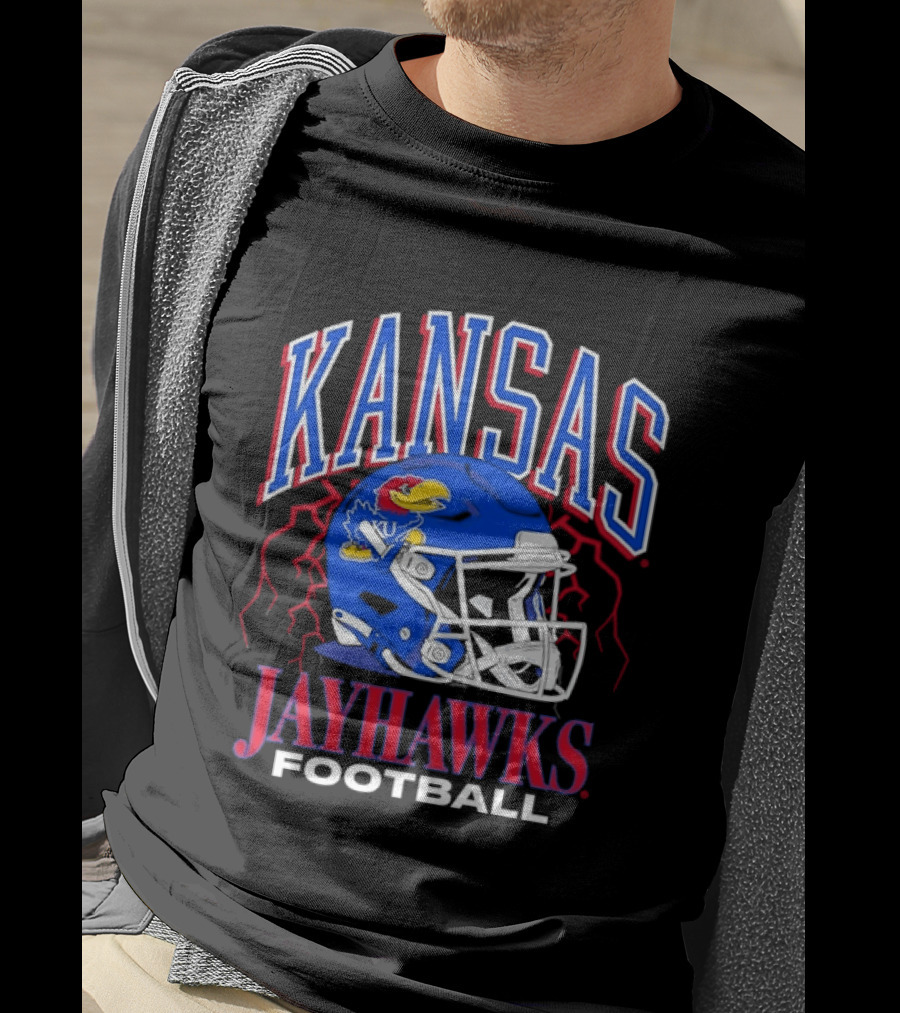Kansas Jayhawks Football Helmet NCAA Kansas Jayhawks Football T-Shirt