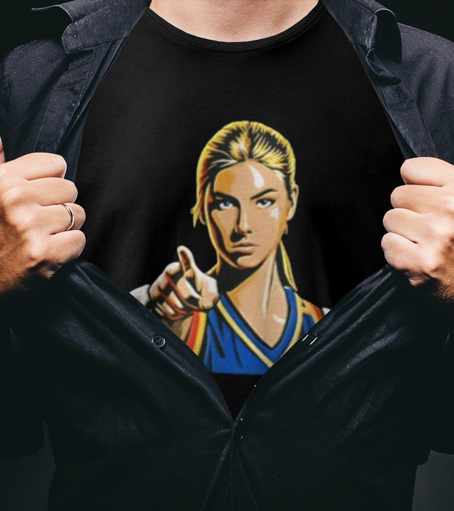 Kate Upton Blonde Woman Pointing Finger T-Shirt
