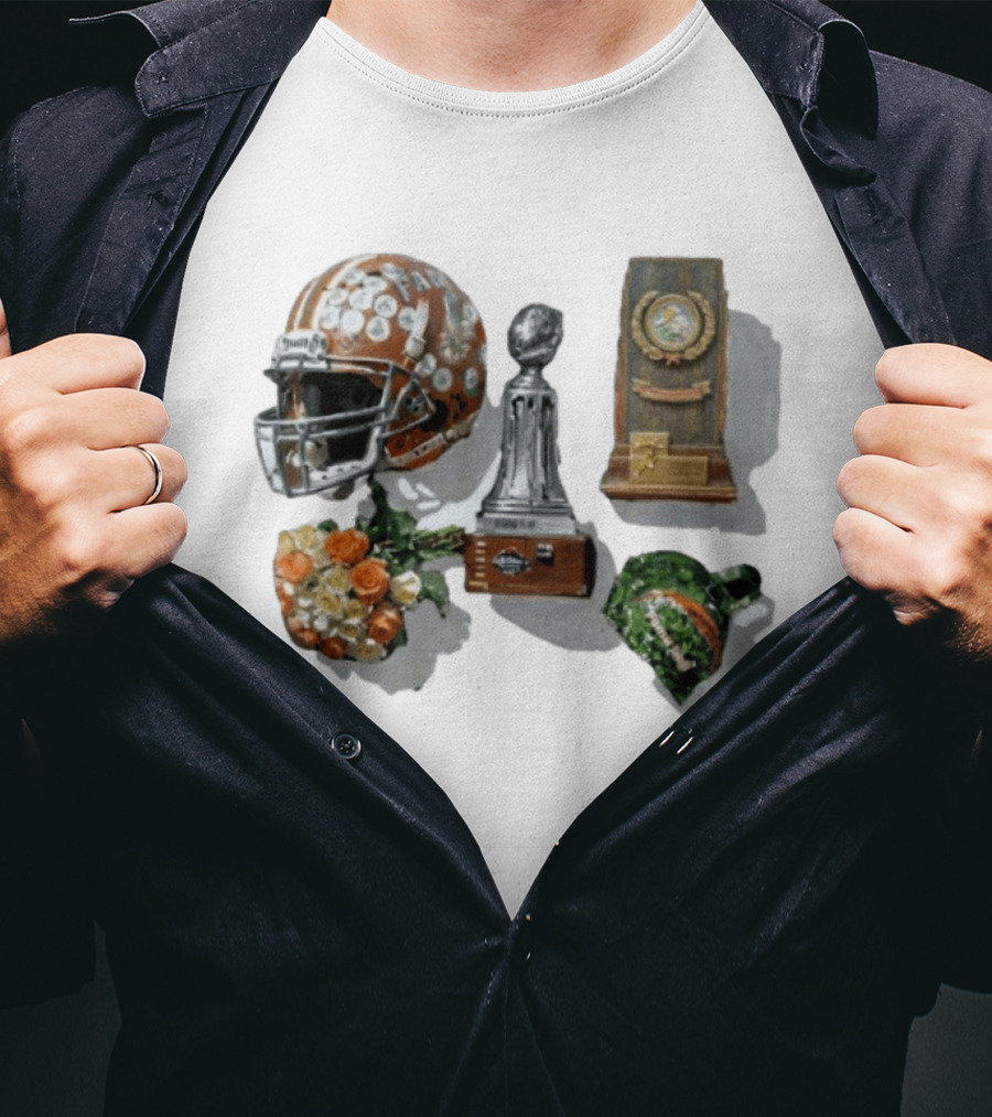 Florida A&M University Rattlers Football Helmet Trophies And Roses T-Shirt