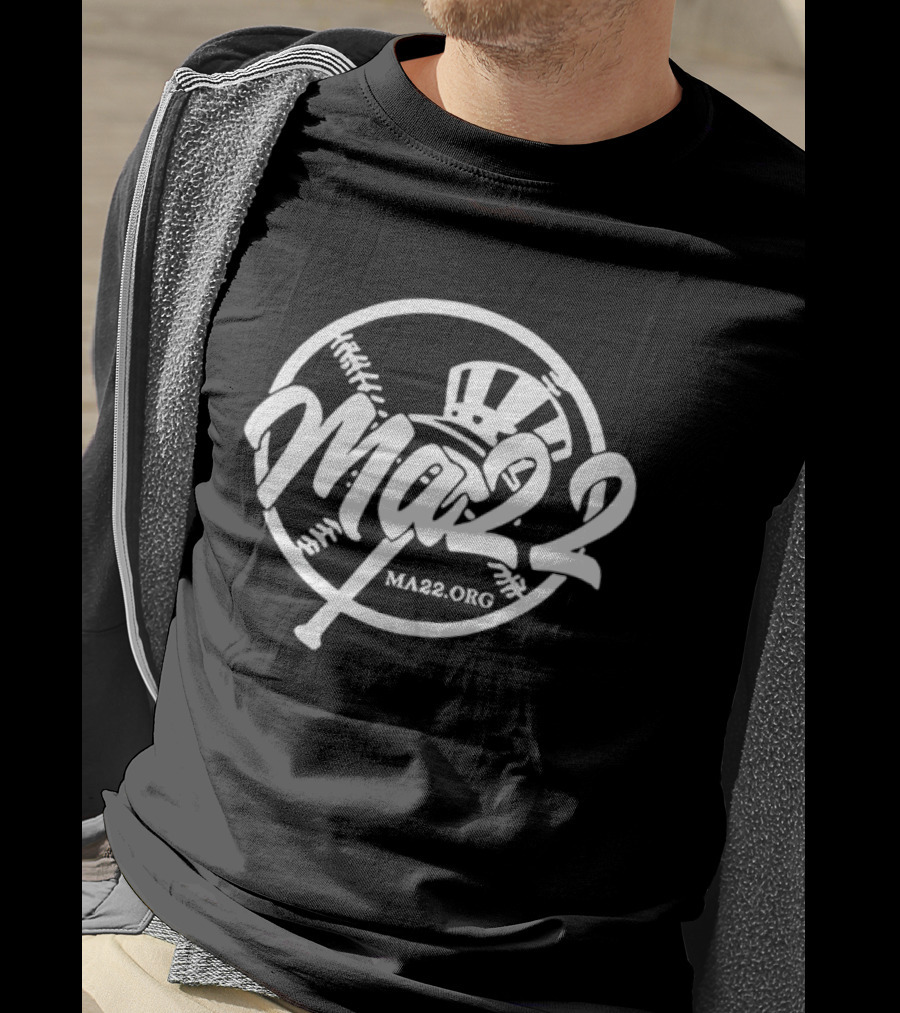Ma22 Foundation Baseball New York Yankees Charity Sports Ma22.org T-Shirt