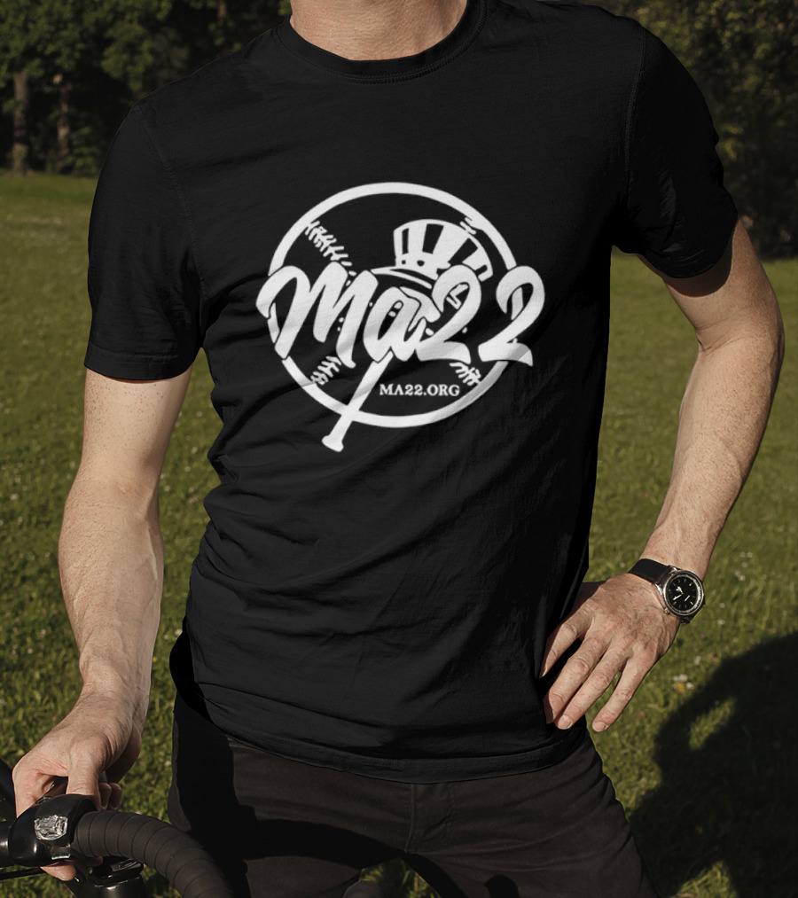 Ma22 Foundation Baseball New York Yankees Charity Sports Ma22.org T-Shirt