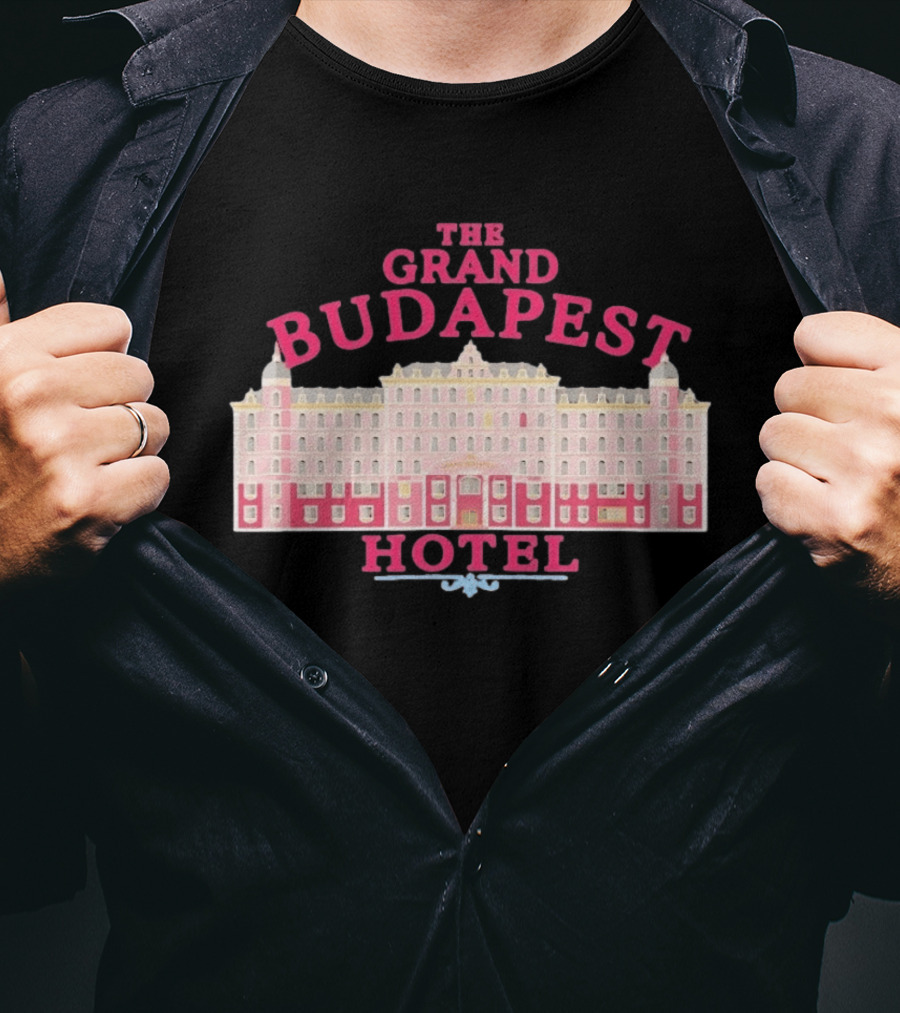The Grand Budapest Hotel Wes Anderson Iconic Movie Architecture T-Shirt