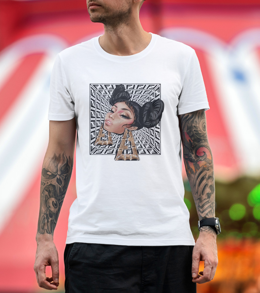 Nicki Minaj Fendi Collaboration Bamboo Earrings Hip Hop T-Shirt