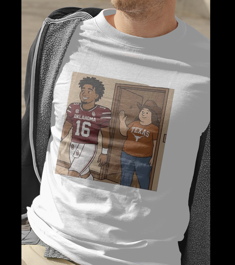 Oklahoma Sooners 16 Vs Texas Longhorns Football SEC Rivalry T-Shirt
