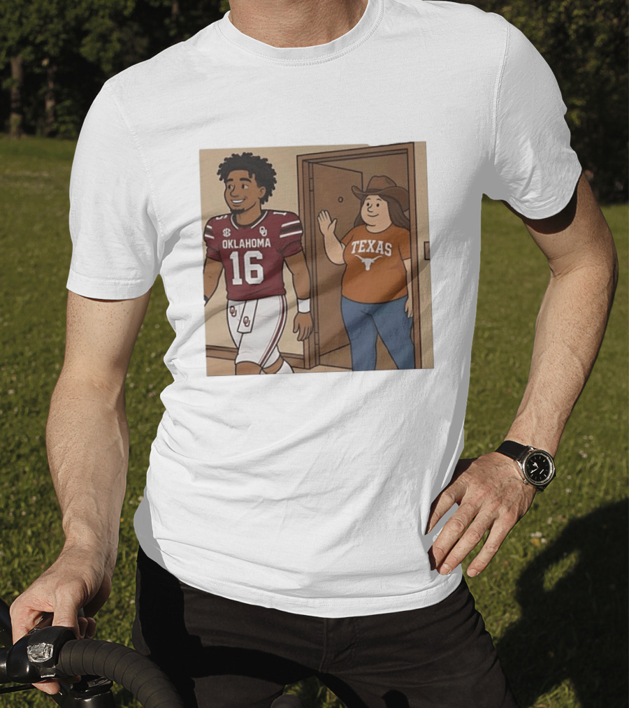 Oklahoma Sooners 16 Vs Texas Longhorns Football SEC Rivalry T-Shirt