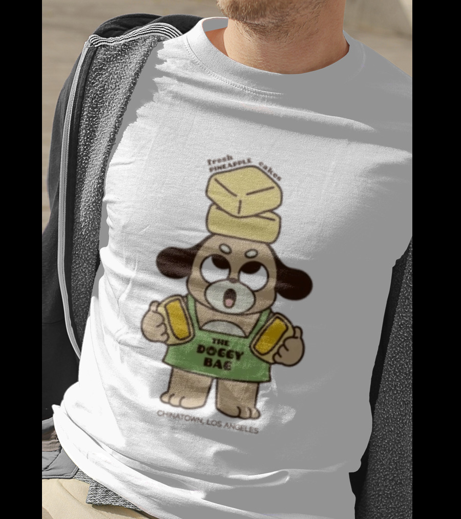 The Doggy Bag Fresh Pineapple Cakes Chinatown Los Angeles T-Shirt