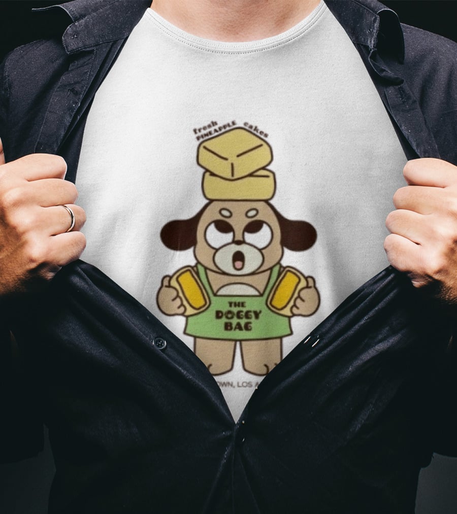 The Doggy Bag Fresh Pineapple Cakes Chinatown Los Angeles T-Shirt