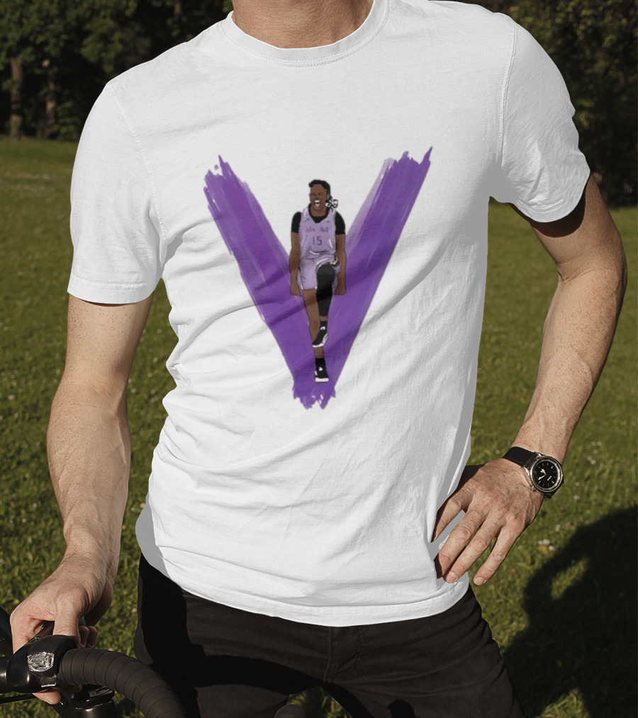 Tiffany Hayes Los Angeles Sparks 15 WNBA Basketball Player Purple V T-Shirt