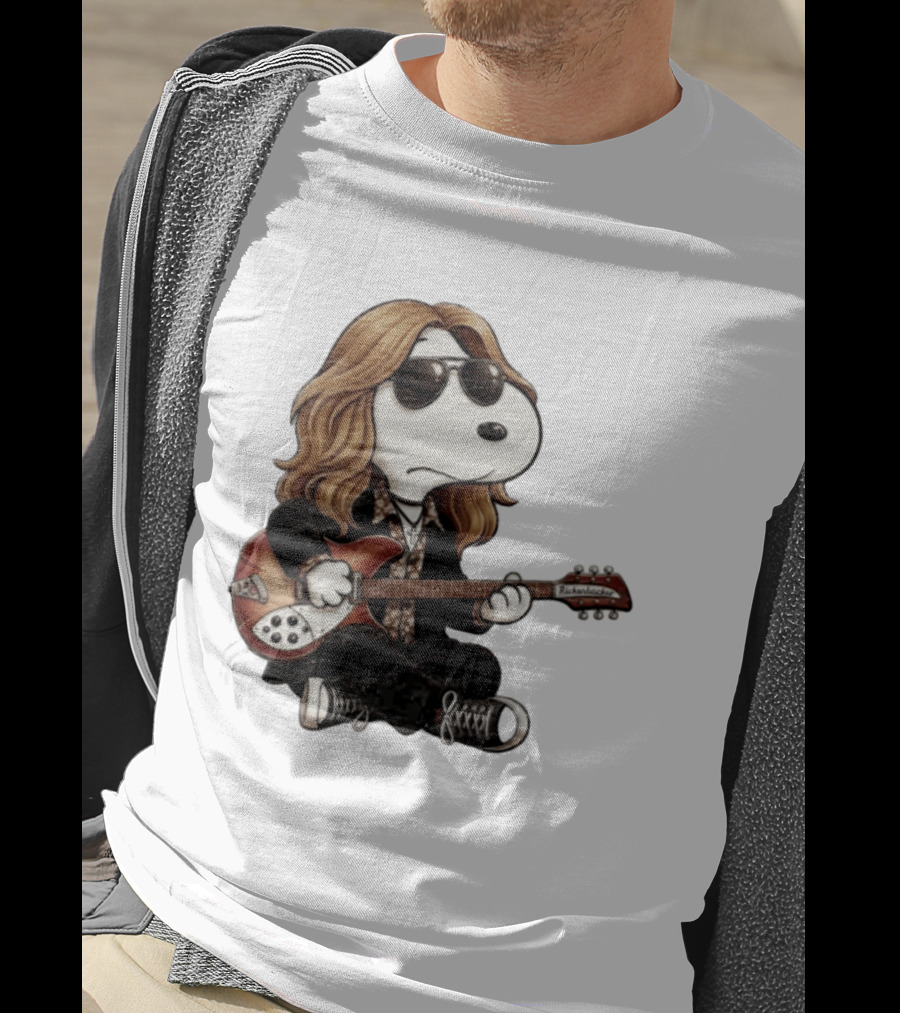 Tom Petty Snoopy Rickenbacker Guitar T-Shirt