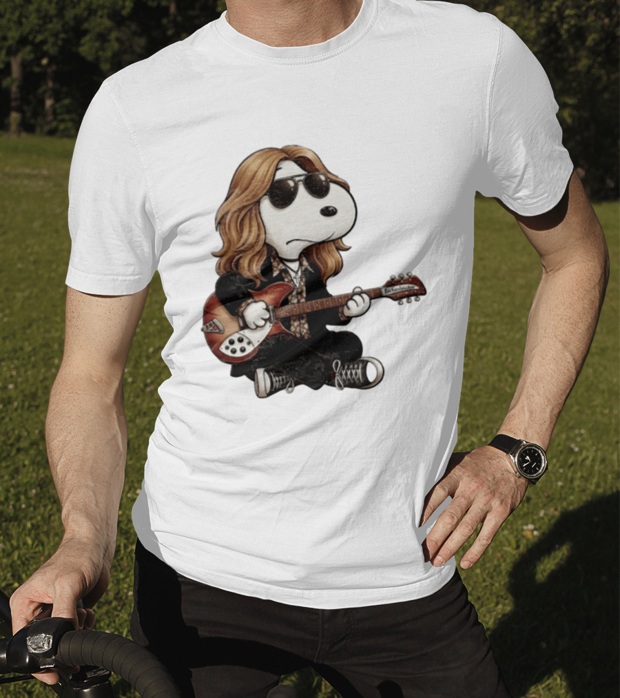 Tom Petty Snoopy Rickenbacker Guitar T-Shirt