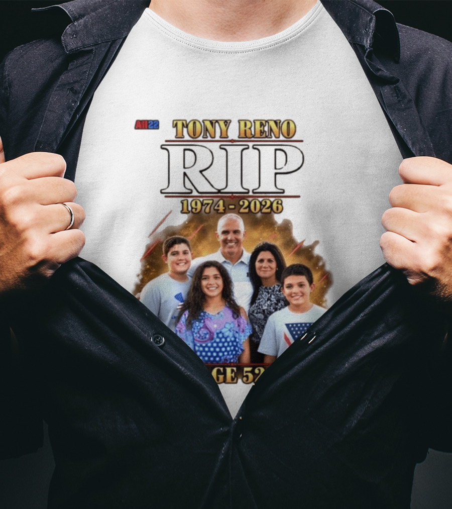 Yale Football Announces Passing Of Tony Reno At Age 52 1974 2026 T-Shirt