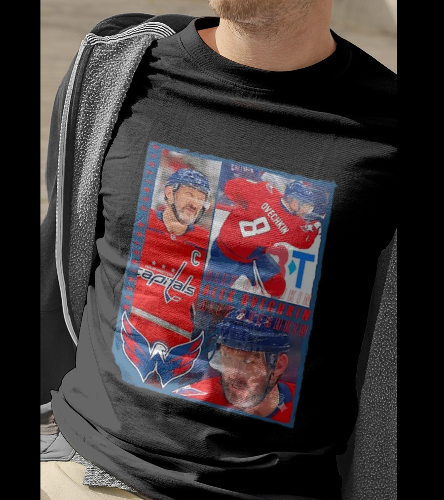 Alex Ovechkin Washington Capitals 8 NHL Hockey Legend Memorabilia T-Shirt