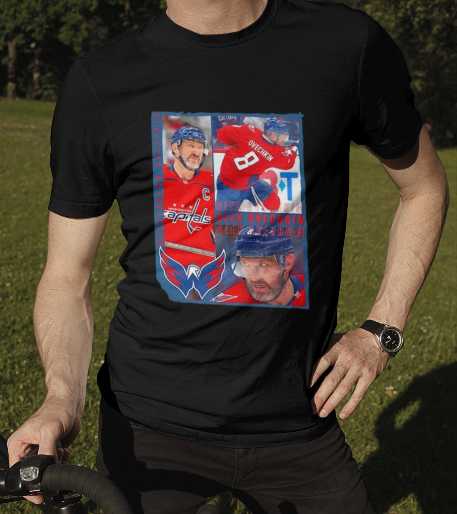 Alex Ovechkin Washington Capitals 8 NHL Hockey Legend Memorabilia T-Shirt