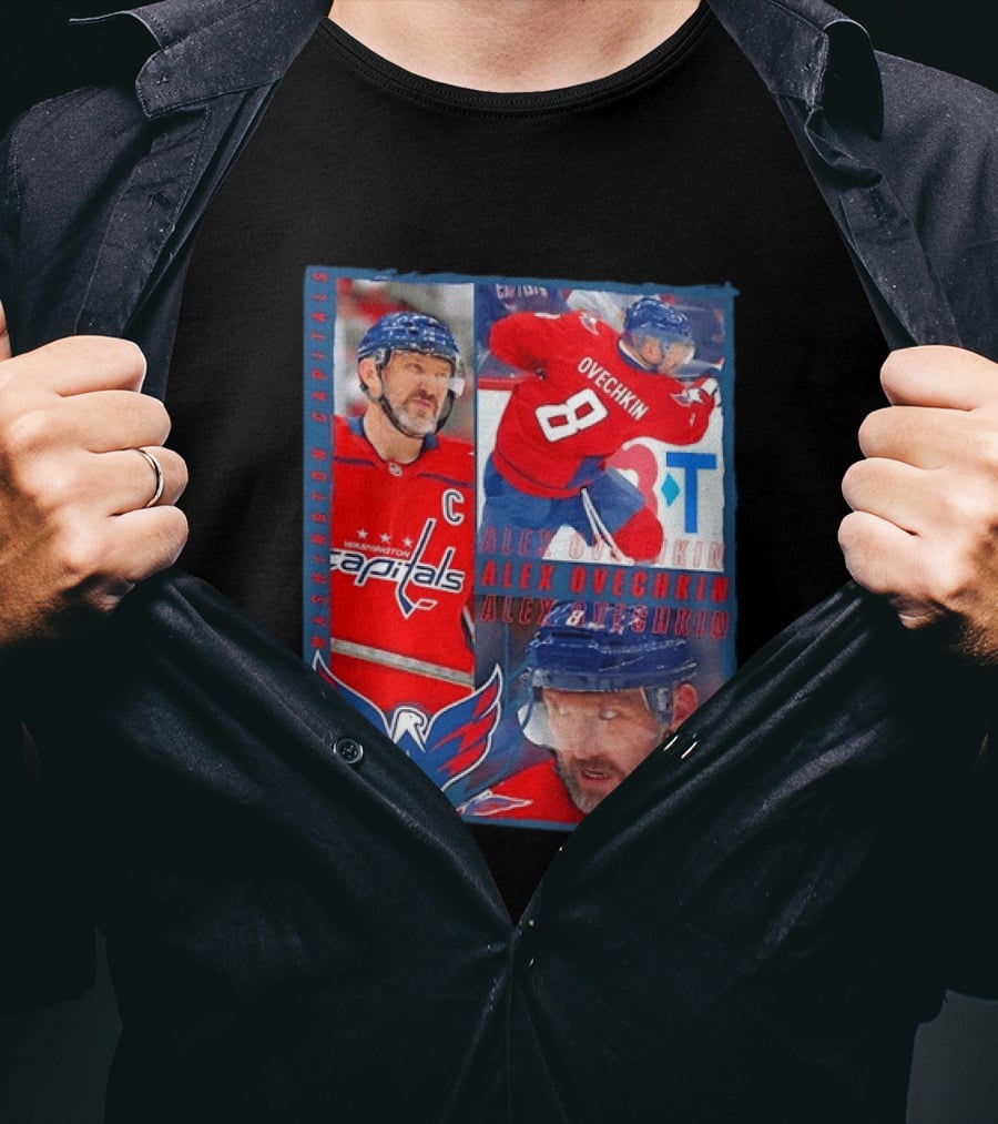 Alex Ovechkin Washington Capitals 8 NHL Hockey Legend Memorabilia T-Shirt