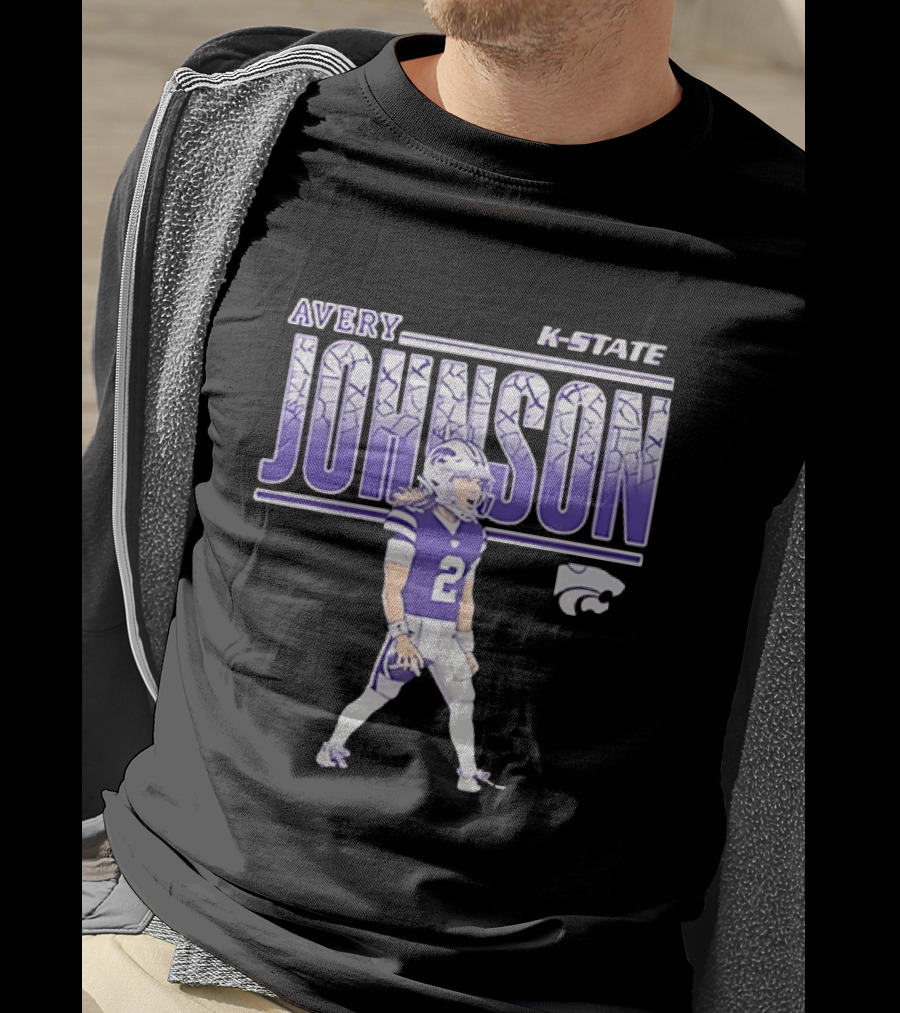 Avery Johnson K State Wildcats Number 2 Football Player T-Shirt