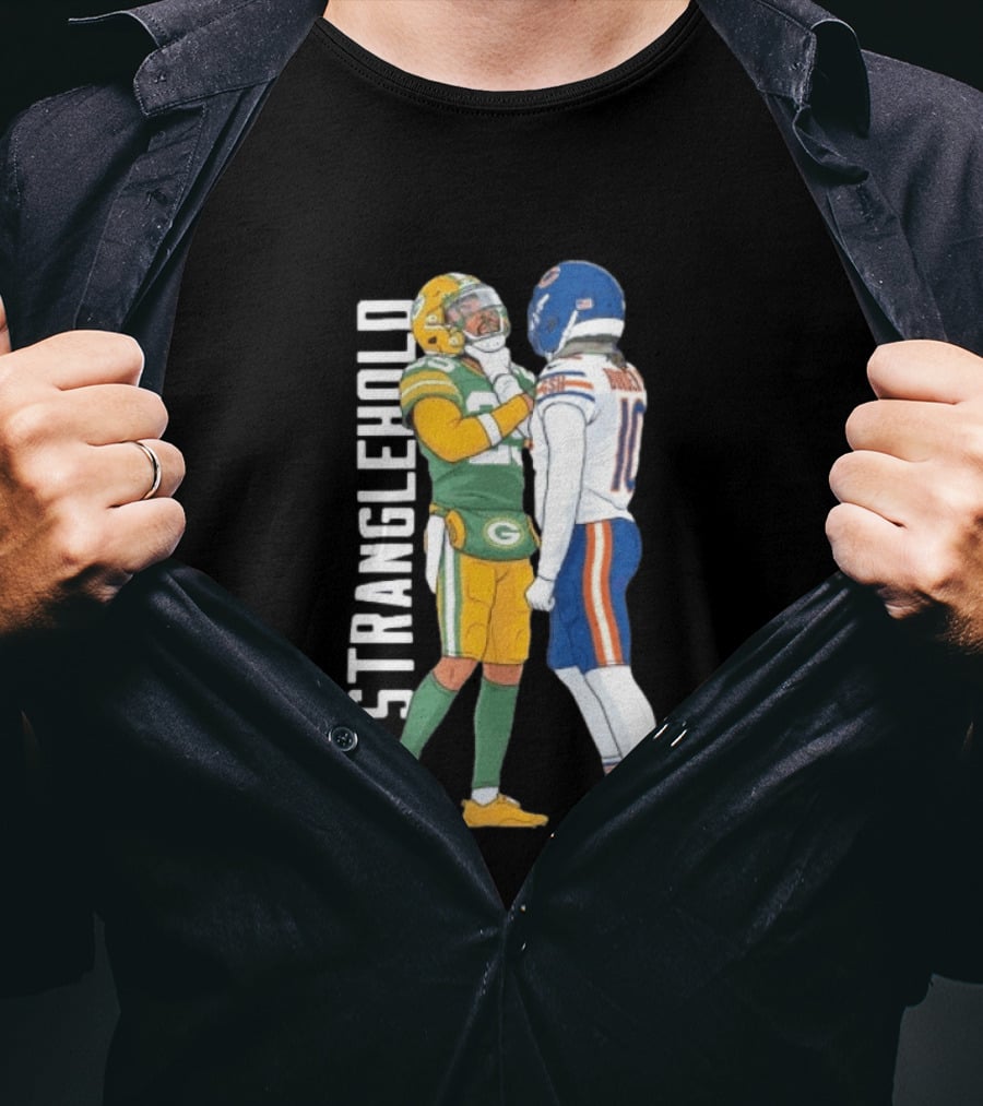Luther Burden Keisean Nixon Stranglehold Packers Vs Bears Showdown T-Shirt