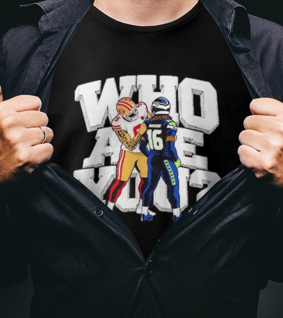 Who Are You Mike Evans Checked Stefon Diggs NFL Showdown T-Shirt