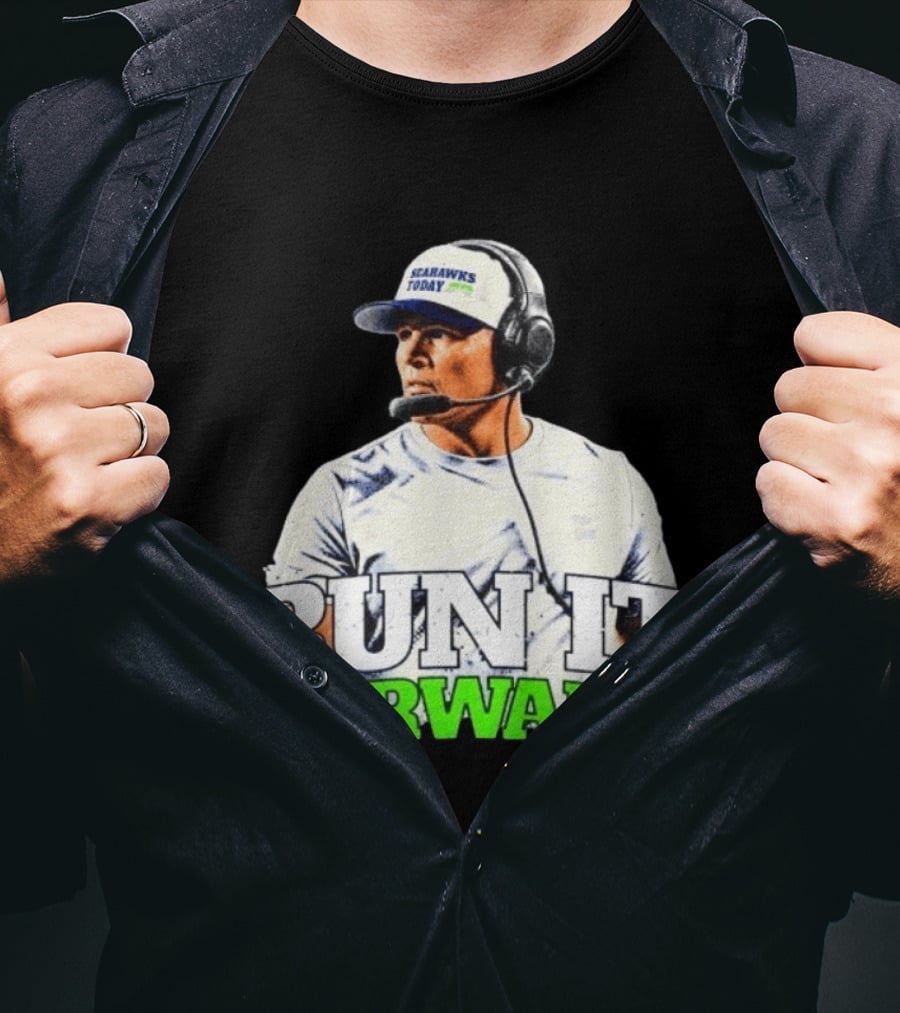 Seattle Seahawks Today Mike Macdonald Run It Forward T-Shirt