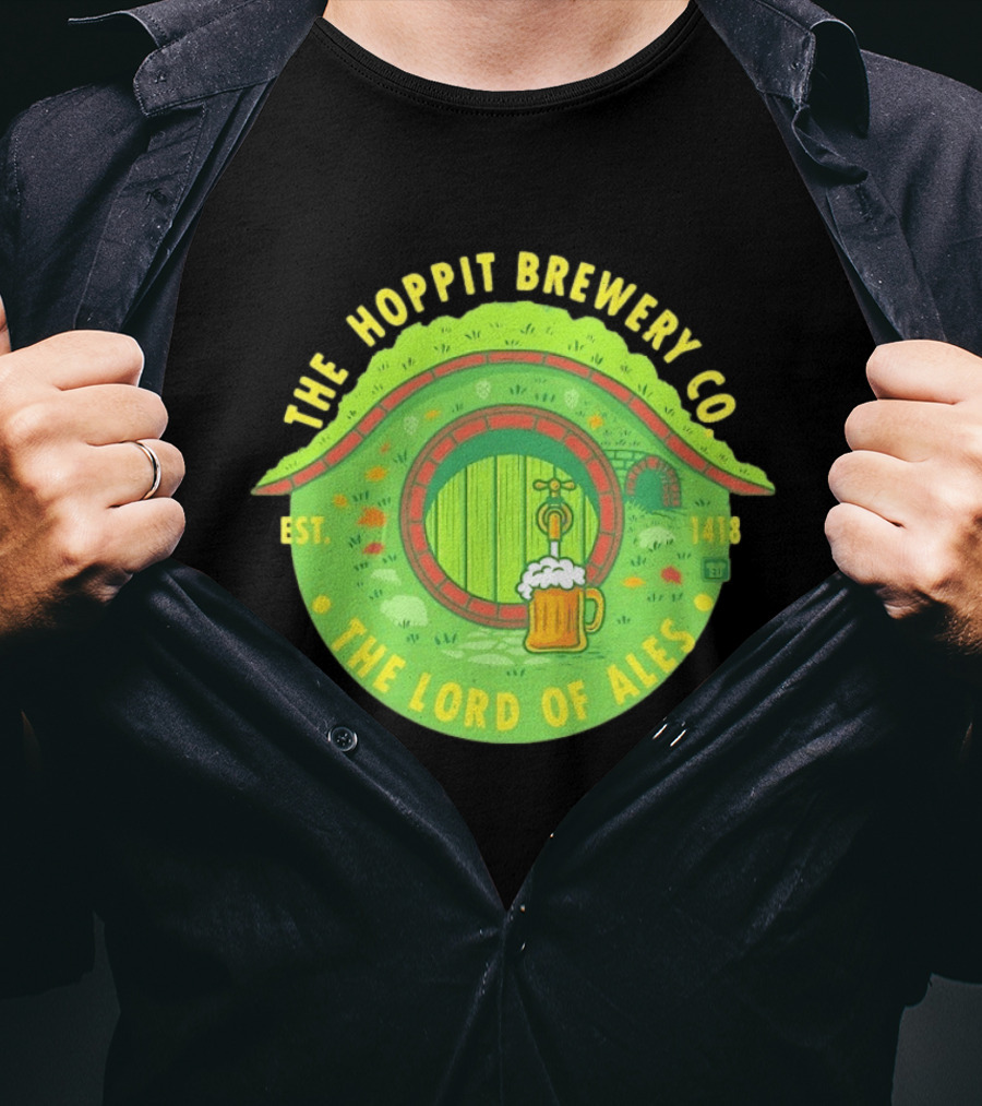 The Hoppit Brewery Co The Lord Of Ales Est 1418 T-Shirt