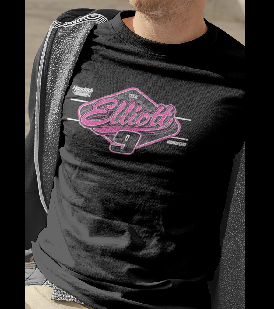 Chase Elliott 9 Hendrick Motorsports NASCAR Distressed T-Shirt
