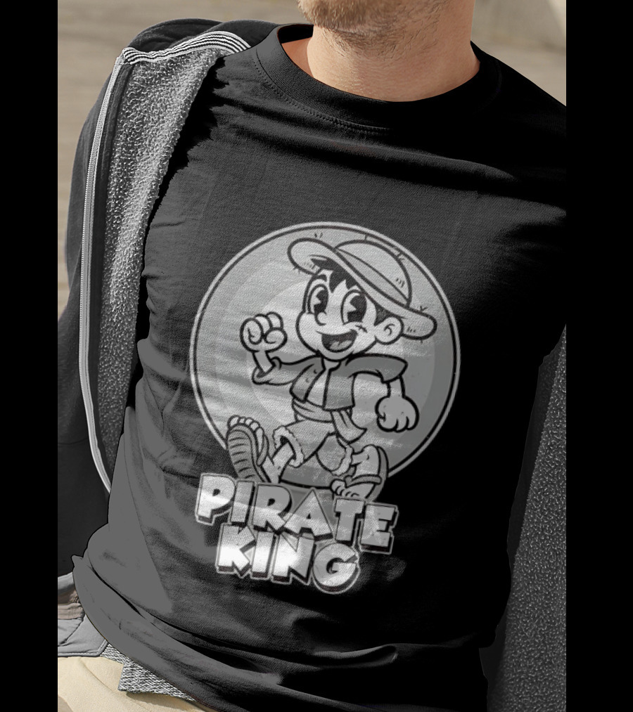 Monkey D Luffy Pirate King Retro Cartoon T-Shirt
