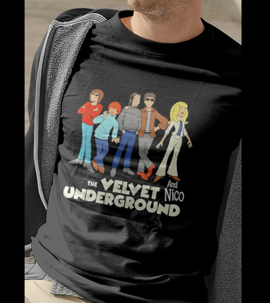 The Velvet Underground And Nico Cartoon Characters T-Shirt