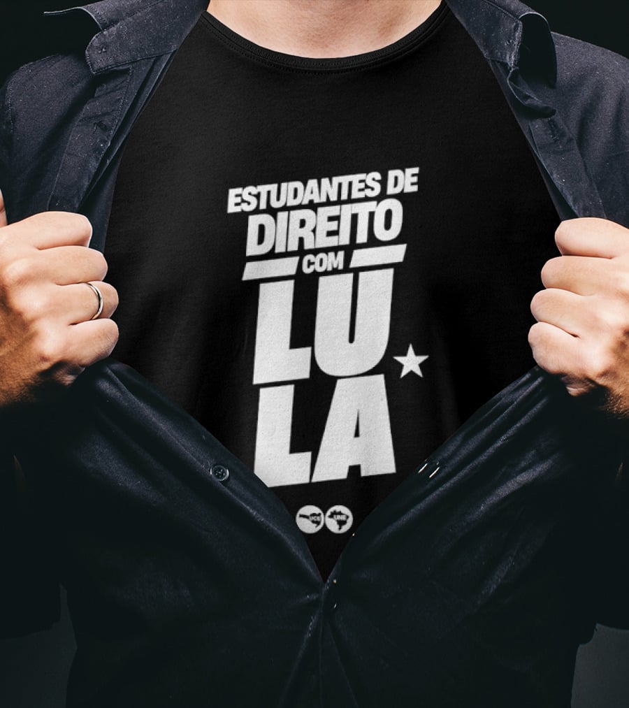 Estudantes De Direito Com Lula Brasil Política Estrela T-Shirt