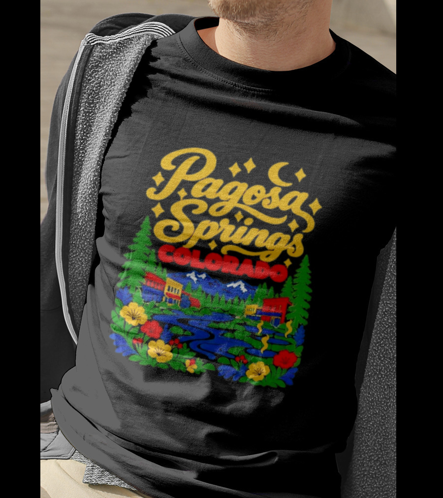 Pagosa Springs Colorado Scenic Nature And Village T-Shirt