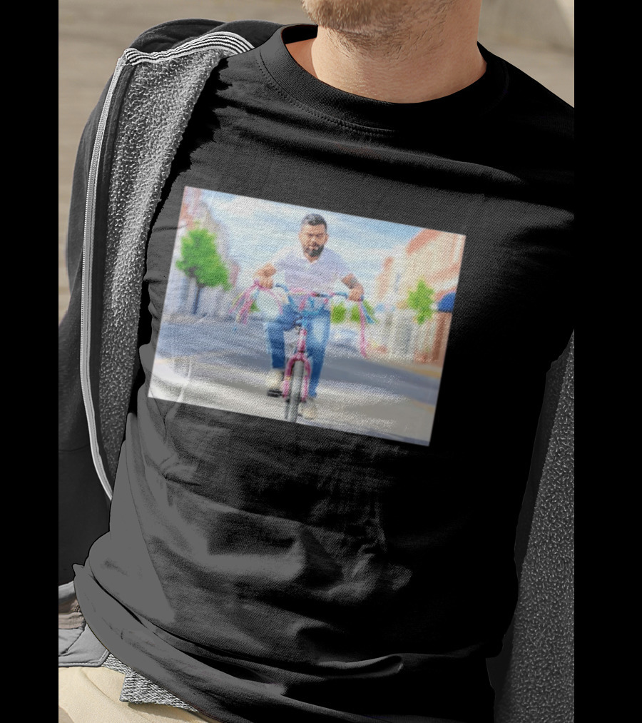 Virat Kohli Riding A Small Bicycle Cricket T-Shirt