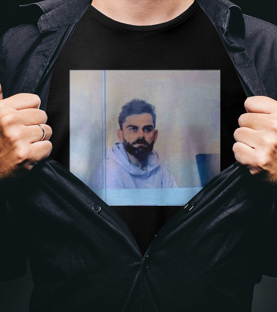 Virat Kohli Reflective Mood Cricket T-Shirt