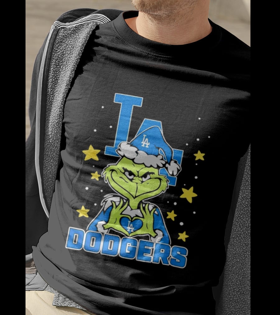 Grinch Los Angeles Dodgers Christmas 2026 Love LA Dodgers T-Shirt