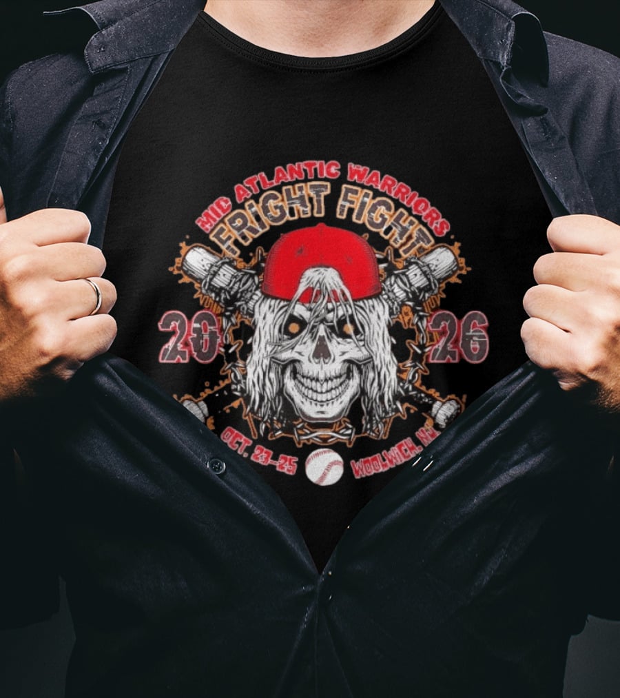Mid Atlantic Warriors Fright Fight 2026 Woolwich NJ Oct 23 25 T-Shirt
