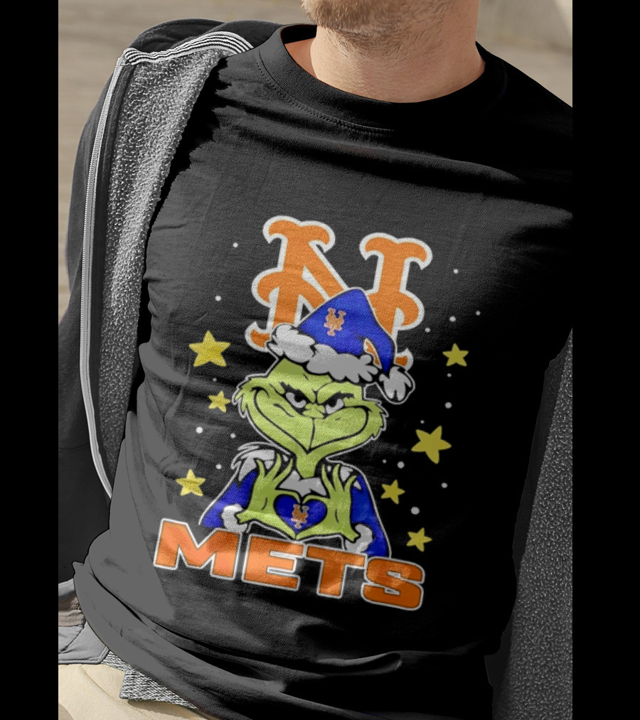 Grinch Met Love New York Mets Christmas 2026 T-Shirt